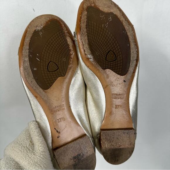 AGL Monika Cap Toe Buckle Slip On Ballet Flats Size 37.5/ 7.5 - Picture 5 of 7